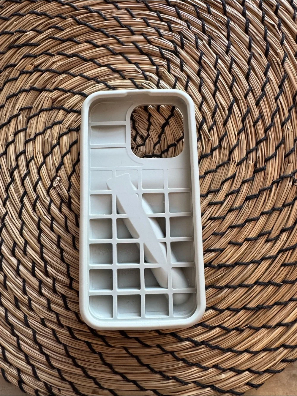 RHODE Gray Silicone iPhone 15PRO Case with Integrated Grip